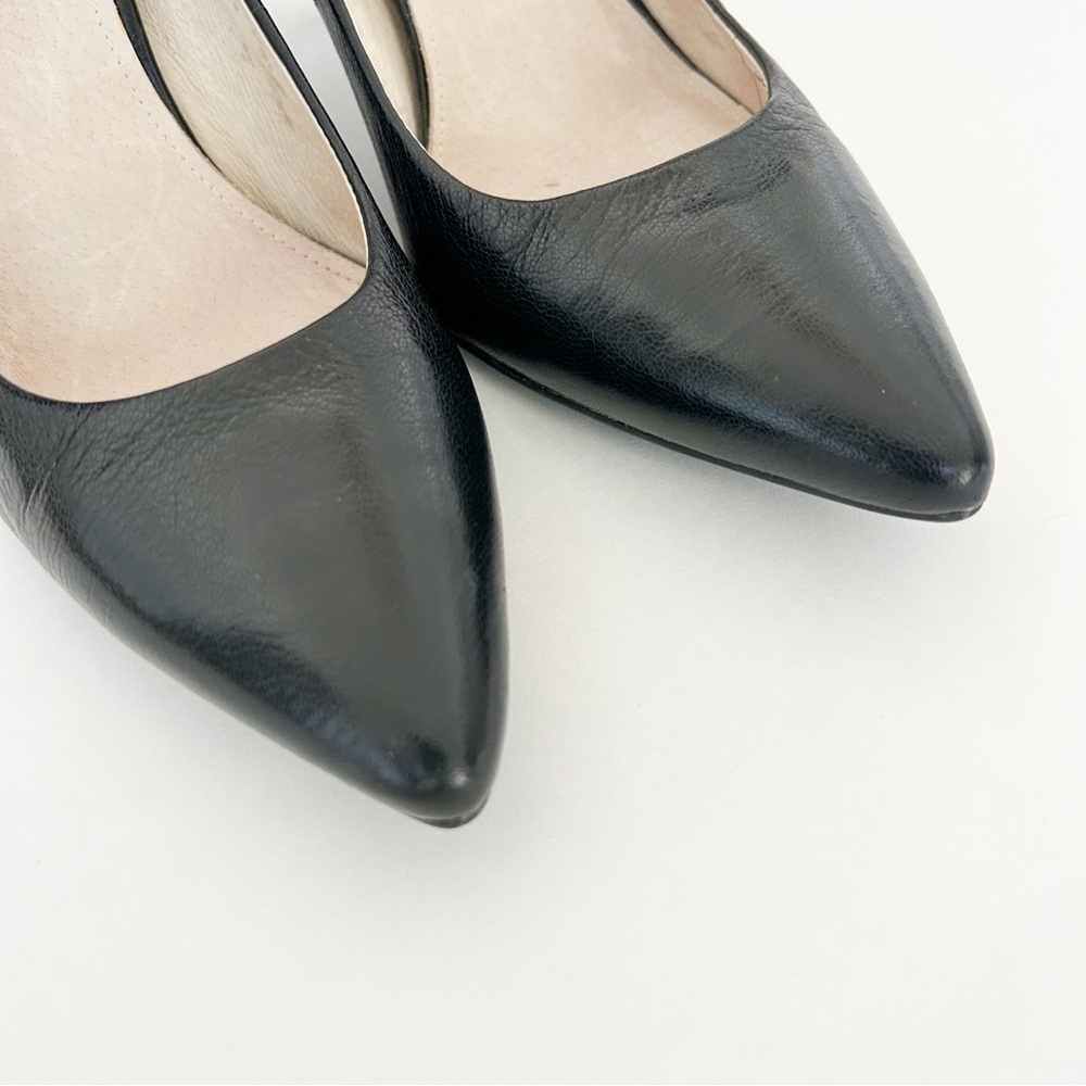 MICHAEL KORS Black leather Pumps Pointed Toe Size 7.5 Career Office - Picture 7 of 11